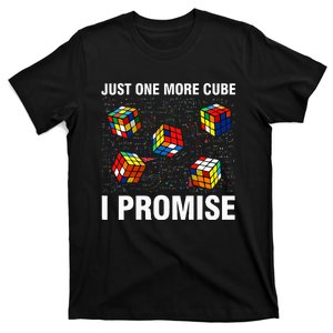 I'm Just Here To Solve Cubes Funny Math Lover Speed Cubing T-Shirt