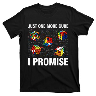 I'm Just Here To Solve Cubes Funny Math Lover Speed Cubing T-Shirt