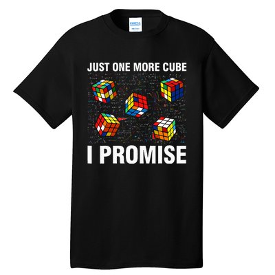 I'm Just Here To Solve Cubes Funny Math Lover Speed Cubing Tall T-Shirt