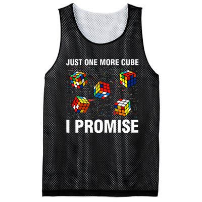 I'm Just Here To Solve Cubes Funny Math Lover Speed Cubing Mesh Reversible Basketball Jersey Tank