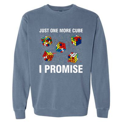 I'm Just Here To Solve Cubes Funny Math Lover Speed Cubing Garment-Dyed Sweatshirt