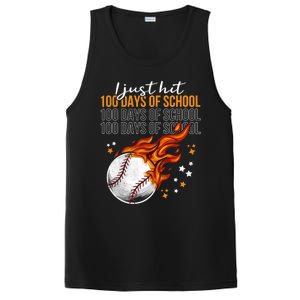 I Just Hit 100 Days Of School Baseball 100th Day Of School Cute Gift PosiCharge Competitor Tank