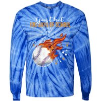 I Just Hit 100 Days Of School Baseball 100th Day Of School Cute Gift Tie-Dye Long Sleeve Shirt