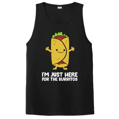 I'm Just Here For The Burritos Mexican Food Burritos PosiCharge Competitor Tank