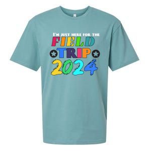 IM Just Here For The Field Trip Teacher Field Day 2024 Gift Sueded Cloud Jersey T-Shirt