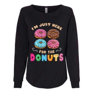 Im Just Here For The Donuts Candy Lover Womens California Wash Sweatshirt