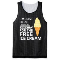 IM Just Here For The Free Ice Cream Funny Cruise 2024 Mesh Reversible Basketball Jersey Tank