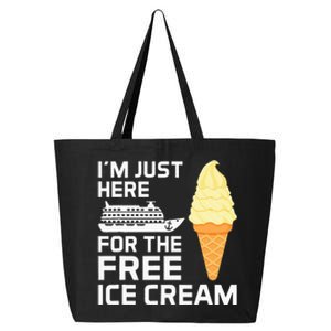 IM Just Here For The Free Ice Cream Funny Cruise 2024 25L Jumbo Tote