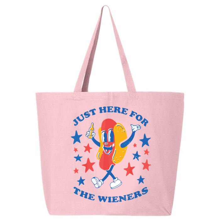 I'm Just Here For The Wieners 4th Of July Shirts 25L Jumbo Tote