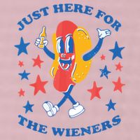 I'm Just Here For The Wieners 4th Of July Shirts 25L Jumbo Tote