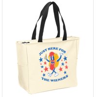 I'm Just Here For The Wieners 4th Of July Shirts Zip Tote Bag