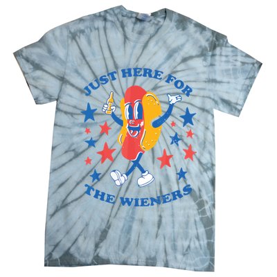 I'm Just Here For The Wieners 4th Of July Shirts Tie-Dye T-Shirt