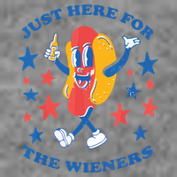 I'm Just Here For The Wieners 4th Of July Shirts Hooded Wearable Blanket