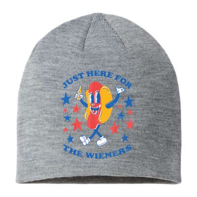 I'm Just Here For The Wieners 4th Of July Shirts Sustainable Beanie