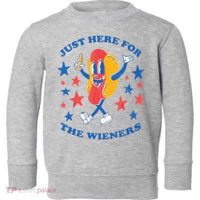 I'm Just Here For The Wieners 4th Of July Shirts Toddler Sweatshirt