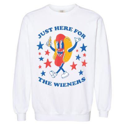 I'm Just Here For The Wieners 4th Of July Shirts Garment-Dyed Sweatshirt