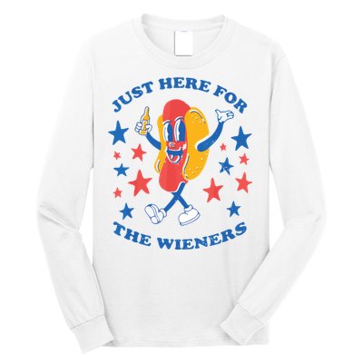 I'm Just Here For The Wieners 4th Of July Shirts Long Sleeve Shirt