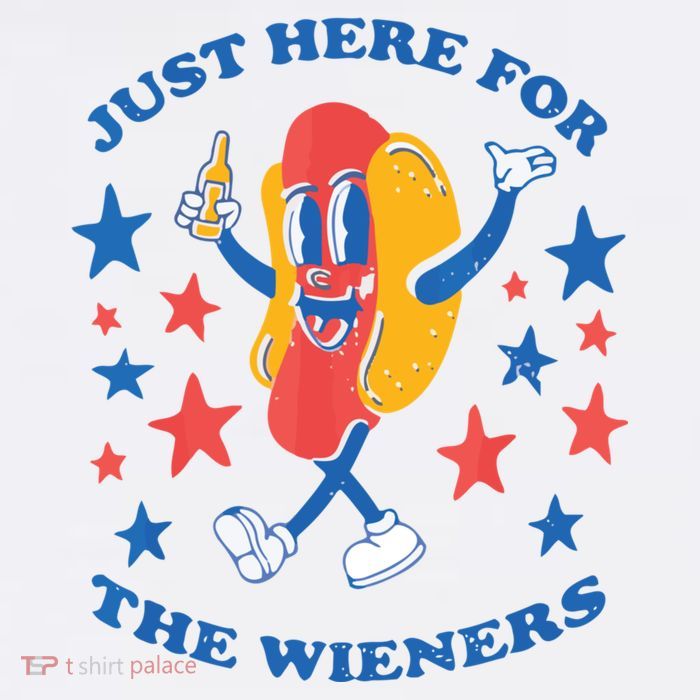 I'm Just Here For The Wieners 4th Of July Shirts Sustainable Bucket Hat