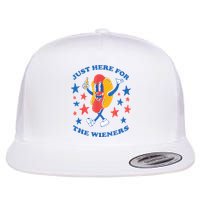 I'm Just Here For The Wieners 4th Of July Shirts Flat Bill Trucker Hat