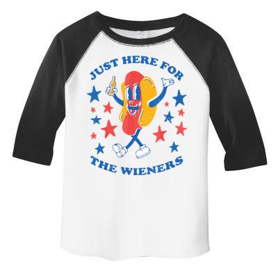 I'm Just Here For The Wieners 4th Of July Shirts Toddler Fine Jersey T-Shirt