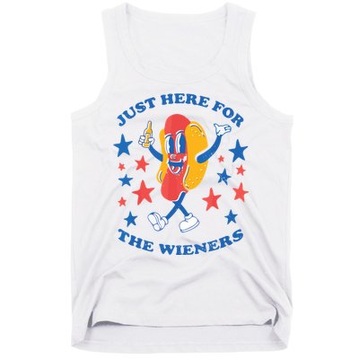 I'm Just Here For The Wieners 4th Of July Shirts Tank Top