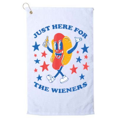 I'm Just Here For The Wieners 4th Of July Shirts Golf Towel