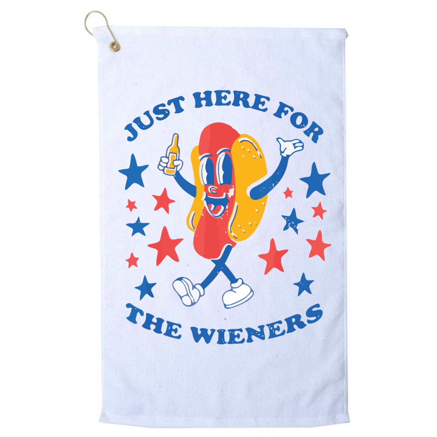 I'm Just Here For The Wieners 4th Of July Shirts Golf Towel