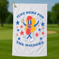 I'm Just Here For The Wieners 4th Of July Shirts Golf Towel