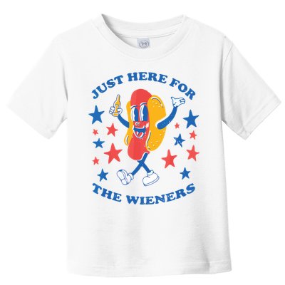 I'm Just Here For The Wieners 4th Of July Shirts Toddler T-Shirt