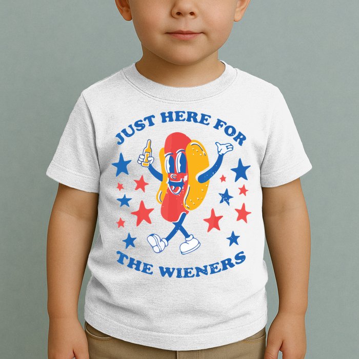 I'm Just Here For The Wieners 4th Of July Shirts Toddler T-Shirt