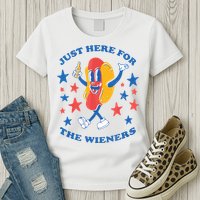 I'm Just Here For The Wieners 4th Of July Shirts Womens T-Shirt