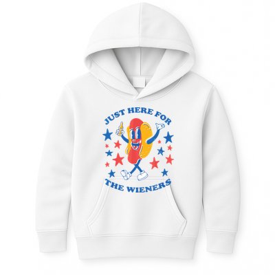 I'm Just Here For The Wieners 4th Of July Shirts Kids Hoodie