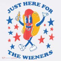 I'm Just Here For The Wieners 4th Of July Shirts Short Acrylic Beanie