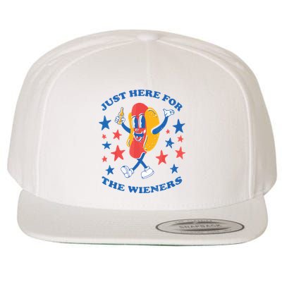 I'm Just Here For The Wieners 4th Of July Shirts Wool Snapback Cap