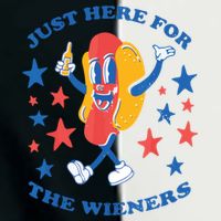 I'm Just Here For The Wieners 4th Of July Shirts Infant Baby Jersey Bodysuit