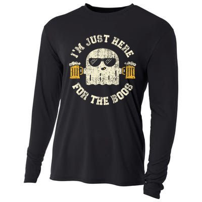 Im Just Here For The Boos Halloween Drinking Party Cooling Performance Long Sleeve Crew