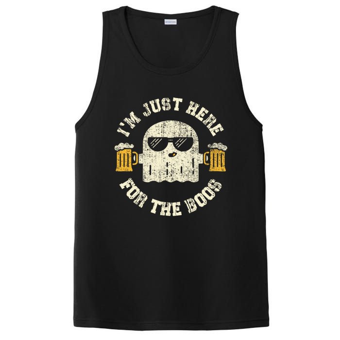 Im Just Here For The Boos Halloween Drinking Party PosiCharge Competitor Tank