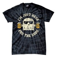 Im Just Here For The Boos Halloween Drinking Party Tie-Dye T-Shirt