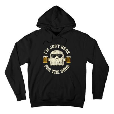 Im Just Here For The Boos Halloween Drinking Party Tall Hoodie