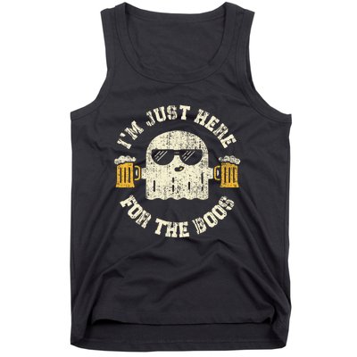 Im Just Here For The Boos Halloween Drinking Party Tank Top