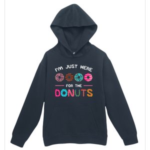 Im Just Here For The Donuts Doughnut Dough Sweet Dessert Urban Pullover Hoodie