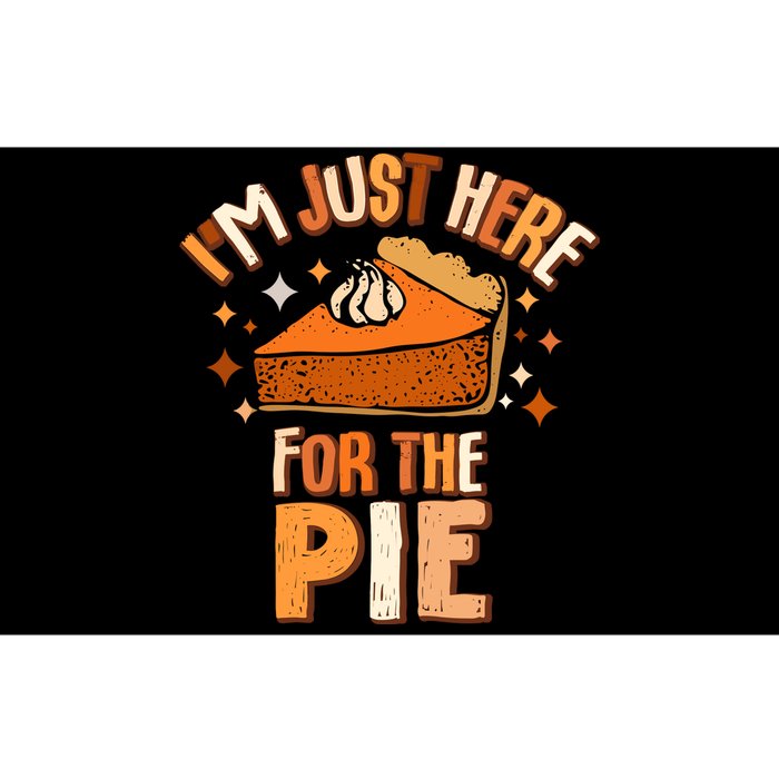 IM Just Here For The Pie Thanksgiving Fall Autumn Retro Bumper Sticker