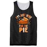 IM Just Here For The Pie Thanksgiving Fall Autumn Retro Mesh Reversible Basketball Jersey Tank