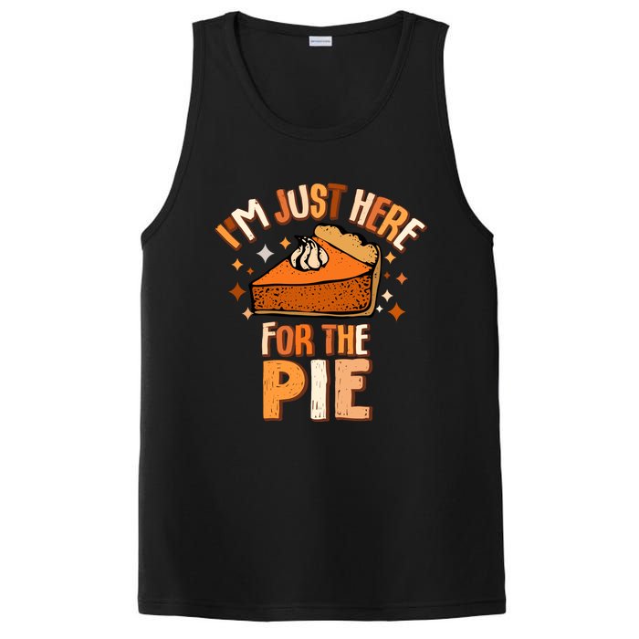 IM Just Here For The Pie Thanksgiving Fall Autumn Retro PosiCharge Competitor Tank