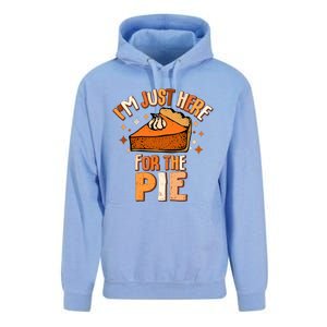 IM Just Here For The Pie Thanksgiving Fall Autumn Retro Unisex Surf Hoodie