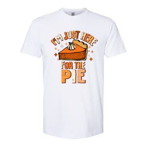 IM Just Here For The Pie Thanksgiving Fall Autumn Retro Softstyle CVC T-Shirt