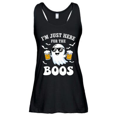 IM Just Here For The Boos Halloween Costume Ladies Essential Flowy Tank