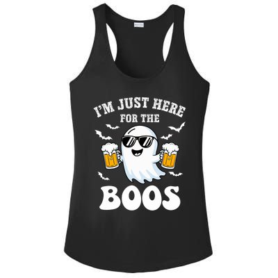 IM Just Here For The Boos Halloween Costume Ladies PosiCharge Competitor Racerback Tank