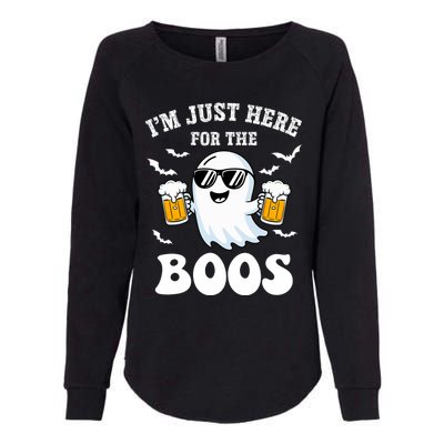 IM Just Here For The Boos Halloween Costume Womens California Wash Sweatshirt