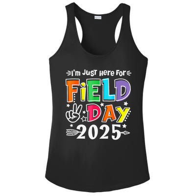 Im Just Here For Field Day 2025 For Teacher Field Day Ladies PosiCharge Competitor Racerback Tank